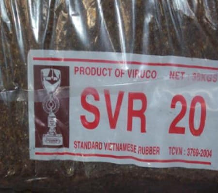 Standard Viet Nam rubber SVR 20